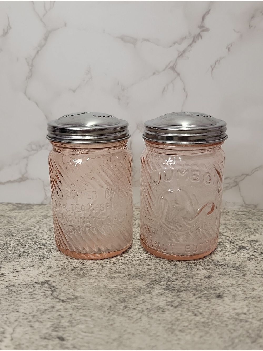 Pink Jumbo Elephant Salt and Pepper shaker set - Picture 6 of 9